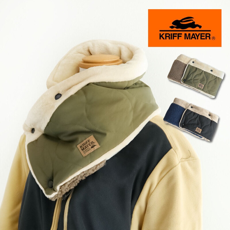 クリフメイヤー ネック ウォーマー メンズ レディース もこもこ 裏起毛 フリース 男性 女性 秋 冬 防寒 あったか ウェア キルティング n1287 KRIFF MAYER