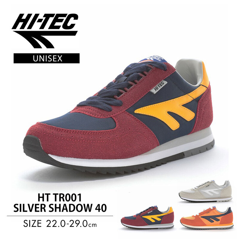 ハイテック スニーカー ローカット メンズ 抗菌 防臭 HI-TEC シルバーシャドウ フォーティ HT TR001 SILVER SHADOW 40