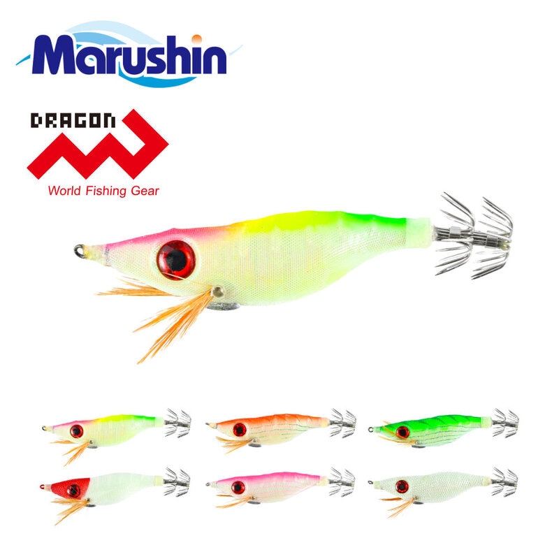 マルシン コウイカバスターII 仕掛け SS S M L  餌木 スッテ 釣り イカ釣り烏賊 イカ ハードルアー ソルトウォーター グロー 蓄光 浅場