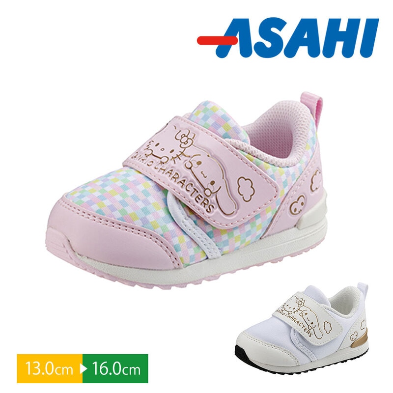 ベビーシューズ 子供靴 女の子 キッズ スニーカー 軽量 赤ちゃん 幼児 出産祝い プレゼント ギフト サンリオ ピンク 白 ホワイト B023