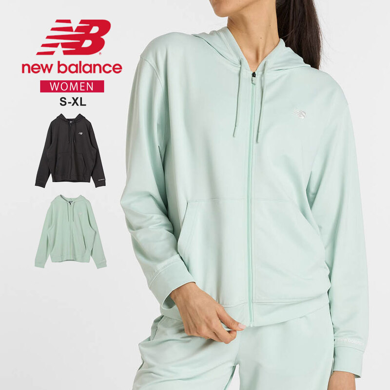 ニューバランス ライトフレンチテリー ジャケット レディース スポーツウェア 長袖 シンプル おしゃれ new balance AWJ51504