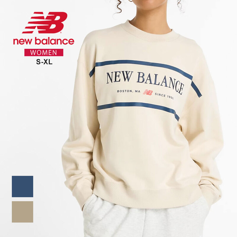 ニューバランス レディース スウェット トレーナー 長袖 トップス カジュアル 裏毛 ゆったり おしゃれ new balance WT51923