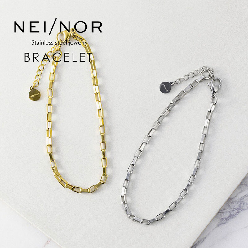 Nei/nor（ネイナー）Nei/nor ブレスレット 腕輪 アンクレット お肌に優しい つけっぱなしok サージカルステンレス 316L 変色 錆 傷に強い 低アレルギー アクセサリー 0055