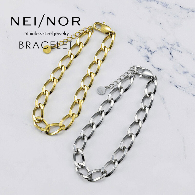 Nei/nor（ネイナー）Nei/nor ブレスレット 腕輪 アンクレット お肌に優しい つけっぱなしok サージカルステンレス 316L 変色 錆 傷に強い 低アレルギー アクセサリー 0054