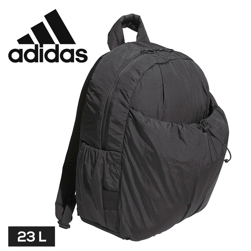 adidas マストハブ バックパック 23L リュック デイパック バッグ PC収納 多機能 ナイロン 調節可能ストラップ カーボン 黒 HY878