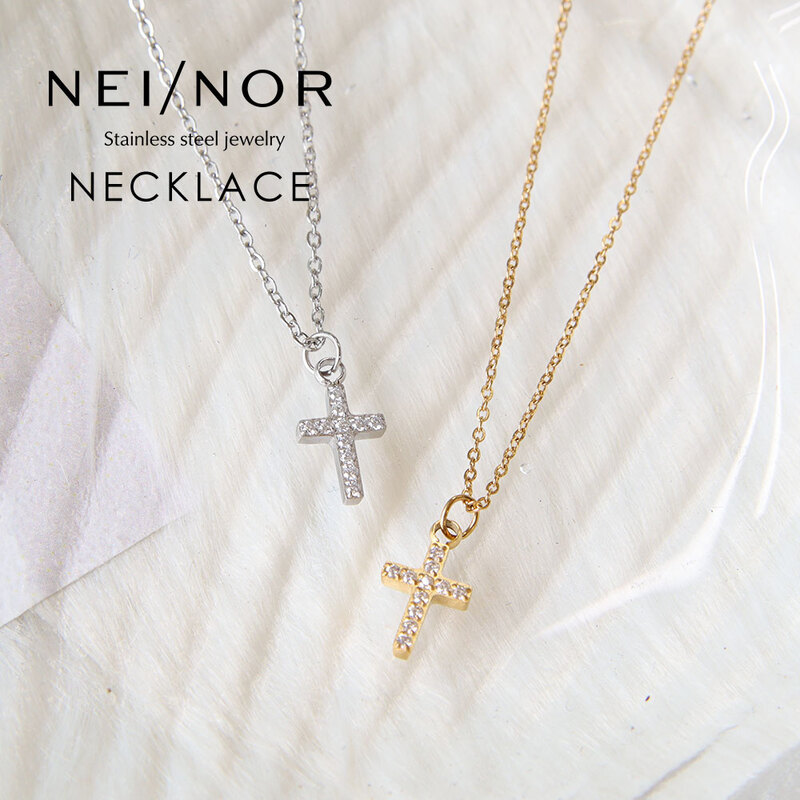 Nei/nor ネイナー ネックレス レディース サージカルステンレス316L つけっぱなしOK 金属アレルギー対応 チェーン ゴールド シルバー 0129