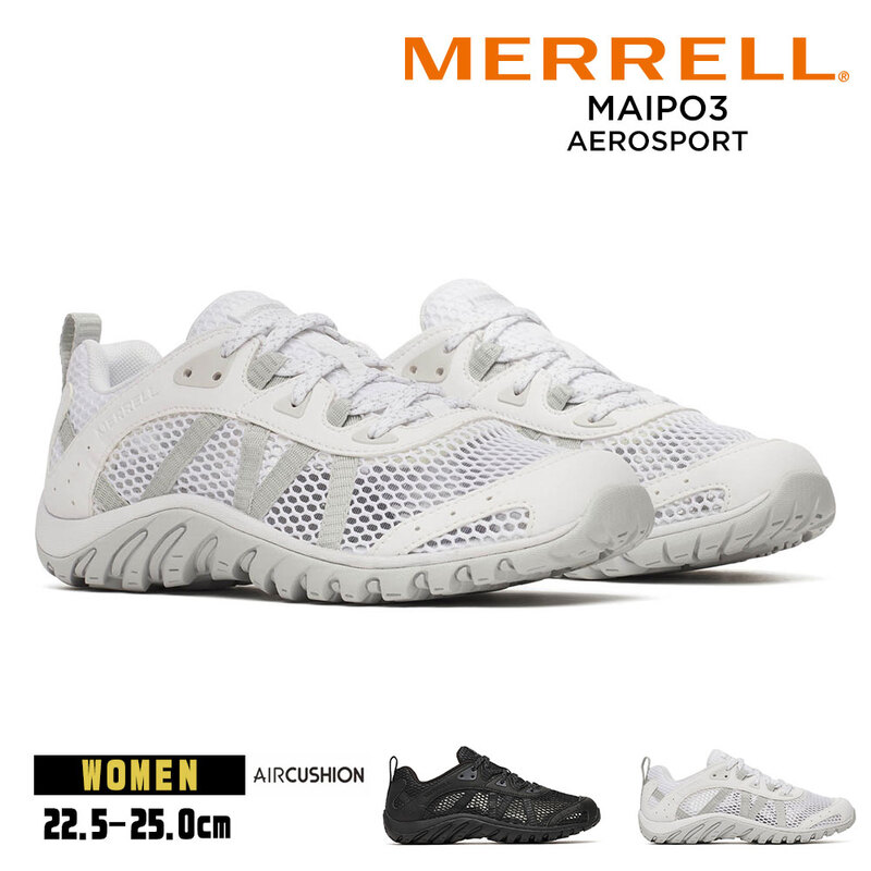 メレル スニーカー レディース 婦人靴 水陸両用 通気性 蒸れにくい アウトドアシューズ メッシュ MERRELL MAIPO 3 AEROSPORT