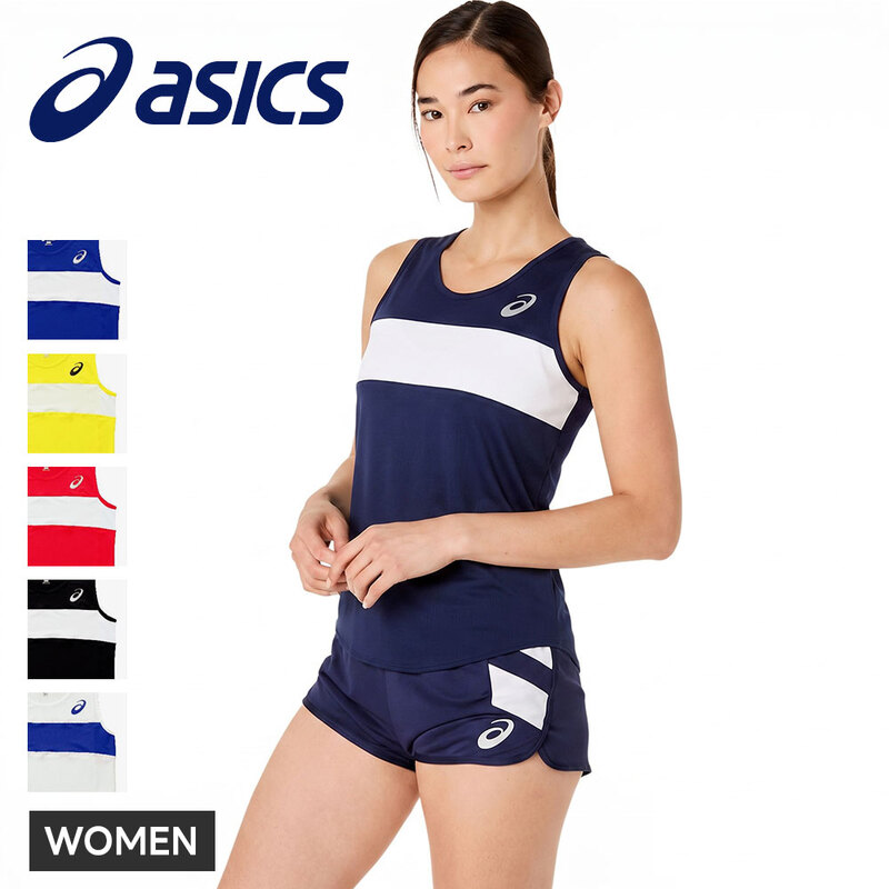 アシックス ランニングシャツ レディース ランニングウェア マラソン ジョギング 陸上 ノースリーブ タンクトップ トップス asics W'Sランニングシャツ xt2035