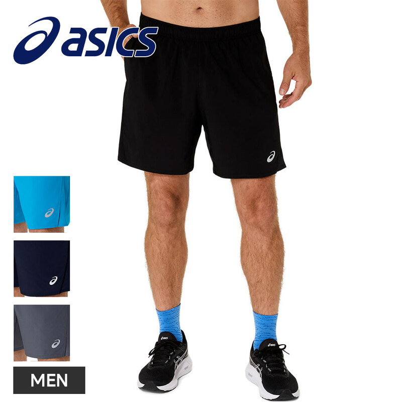 アシックス ランニング ショートパンツ メンズ 吸汗速乾 動きやすい ランニングパンツ ハーフパンツ 短パン asics ランニングドライ7インチショーツ 2011d230