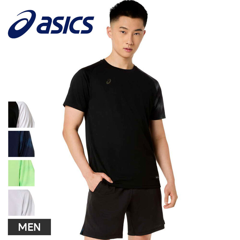アシックス Tシャツ メンズ レディース 半袖 吸汗速乾 スポーツ トレーニングウェア asics ドライショートスリーブシャツ 2033c042