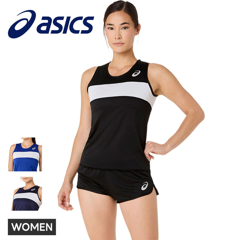 アシックス ランニングシャツ レディース 陸上競技 マラソン トレーニング スポーツウェア ノースリーブ asics 2092a555
