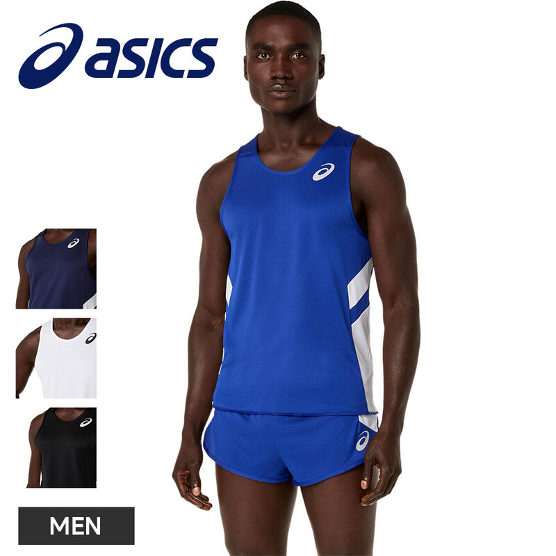 アシックス ランニングシャツ メンズ ノースリーブ タンクトップ 吸汗速乾 スポーツウェア asics メンズランニングシャツ 2091a847