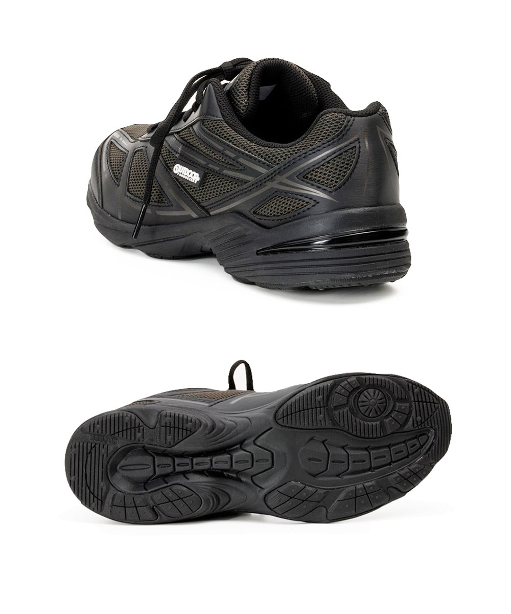 アウトドアプロダクツ スニーカー メンズ ローカット 黒 3E 通勤 旅行