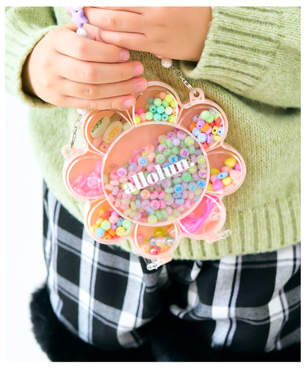 2と25 ビーズリース(置き型)　3個セット　SP人形付き プレートセット S 四角形と六角形とハート形（透明） | PERLER