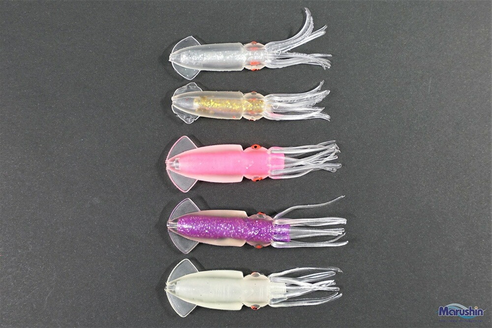 マルシン ソフト イカワーム L 3ヶ入 ケイムラシルバー ワームセット