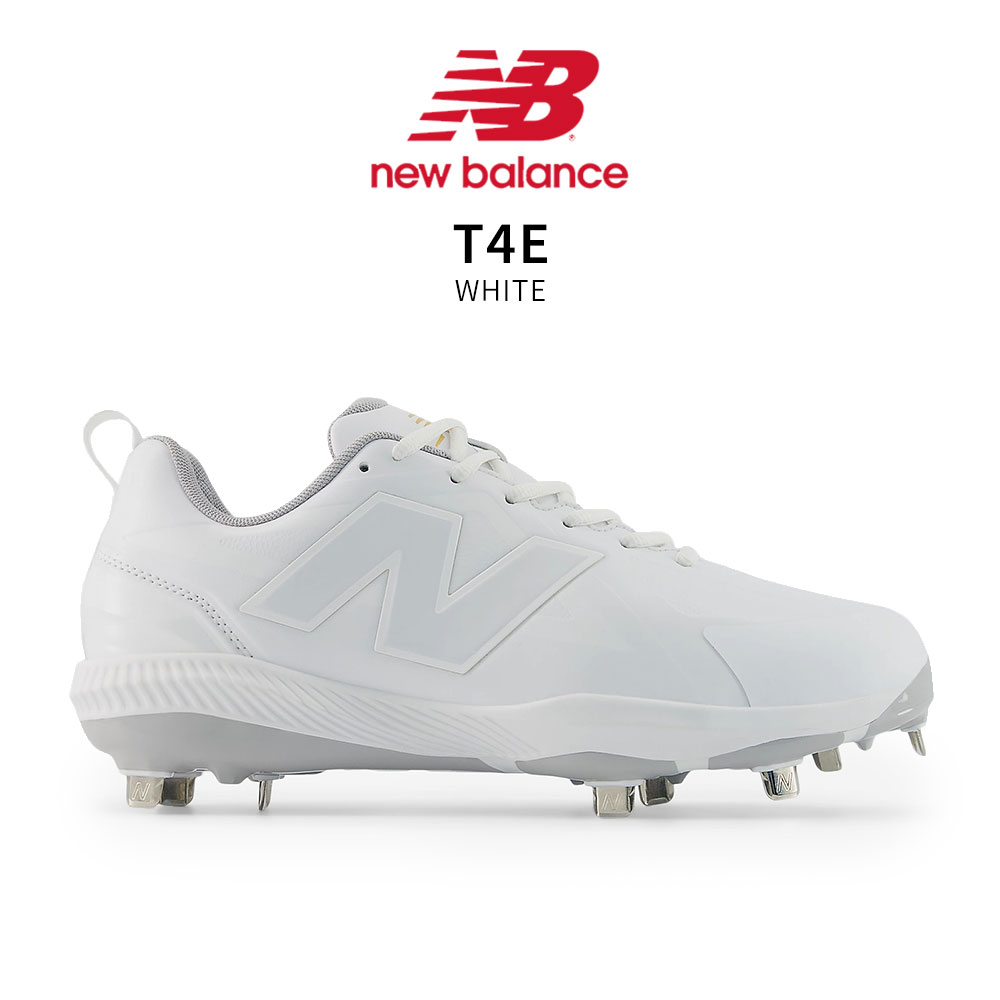 ニューバランス 野球 スパイク 白 硬式 金具 靴 ホワイ New Balance
