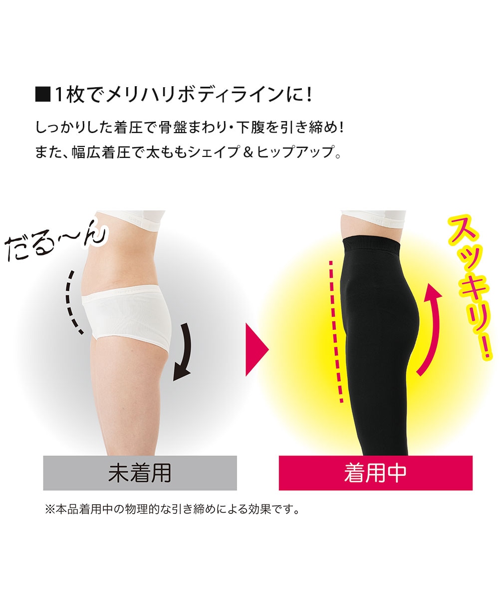 着圧　加圧　スパッツ　骨盤矯正に◎男女兼用　七分丈　厚手　ブラック　3L 着圧 加圧 スパッツ 骨盤矯正に◎男女兼用 七分丈 厚手 ブラック