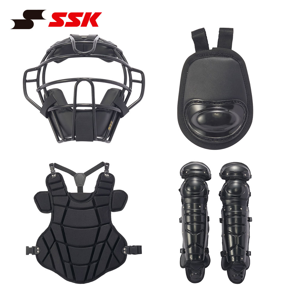 美品 SSK 少年 キャッチャー 防具 プロテクター レガース ２点セット SSK 野球 キャッチャー防具 大人用 キャッチャーセット マスク