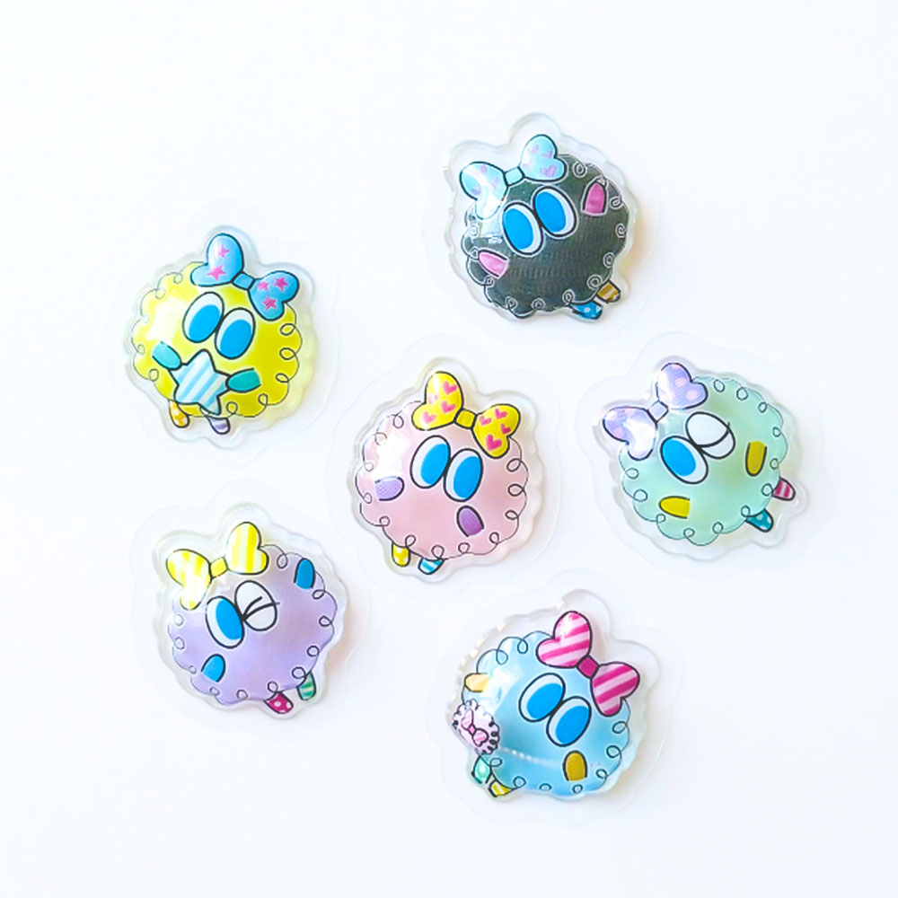 MOJA！ ぷくdecoシール ぷっくり 立体 デコ ちゅるん ツヤ感