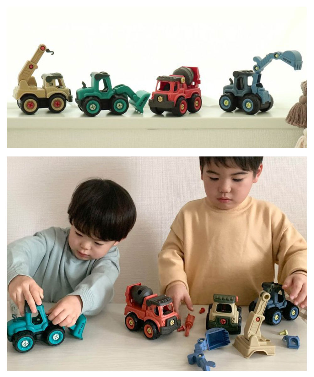 おもちゃ はたらくくるま 車のおもちゃ 工具 ドライバー 組み立てDIY