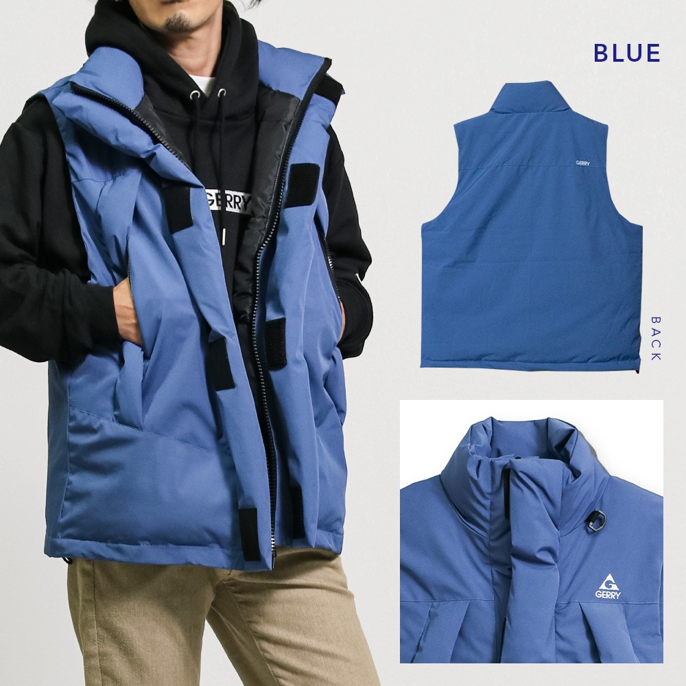 gerry ベスト メンズ ブランド 軽い 暖かい 大きいサイズ ベスト 中綿