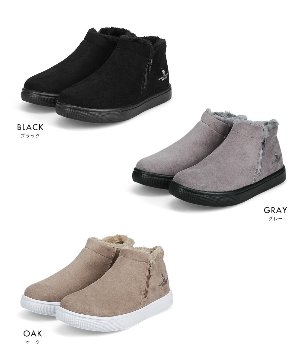 ウィンターブーツ レディース ショート ブーツ ファー スエード調 軽量