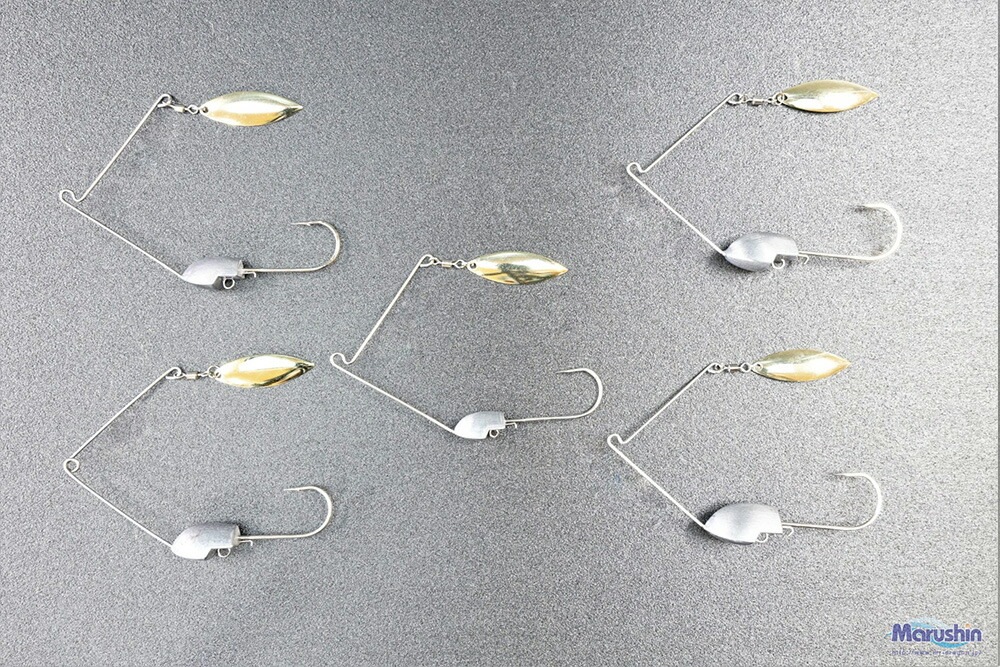 マルシン スピナーベイト ジグヘッド 根魚ロックオン 28g ワーム