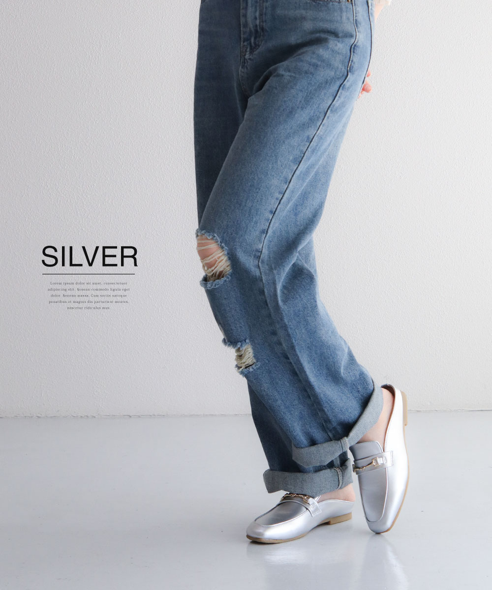 【美品】Drawer ドゥロワー PIFERI ビジューフラットミュールサンダル drawer PIFERIビジューフラットミュールサンダル