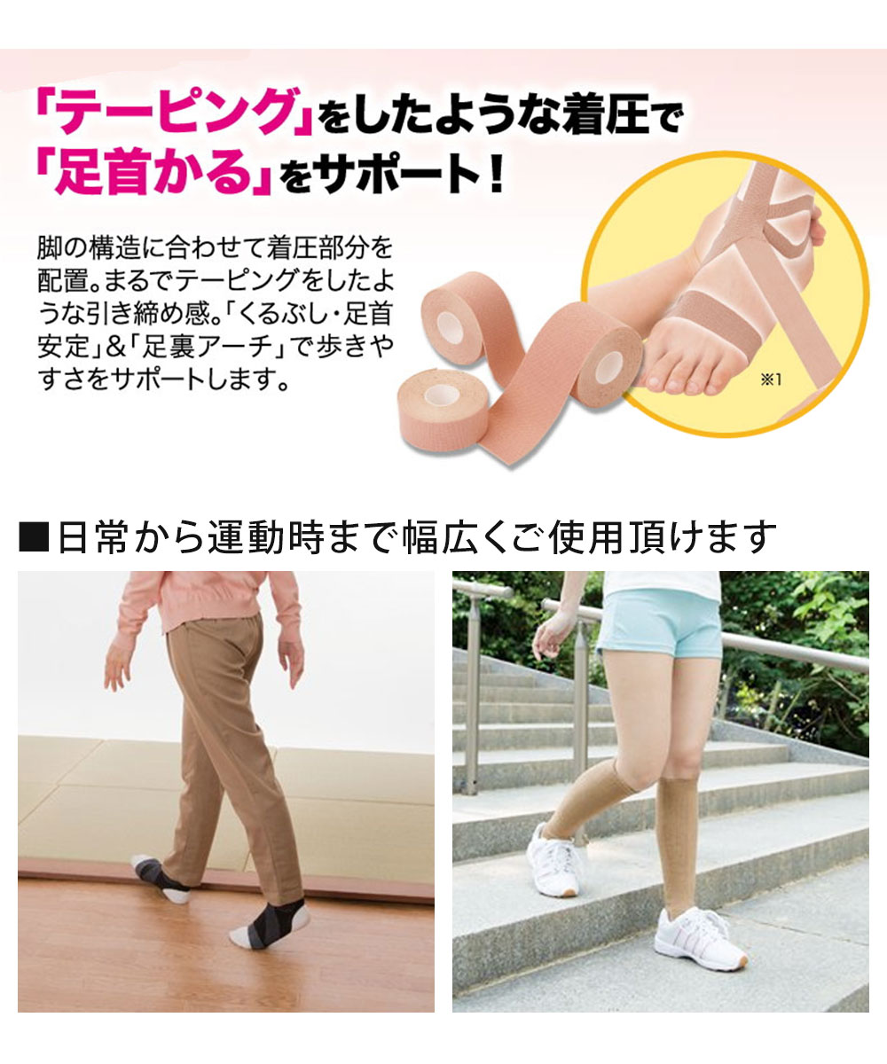 ふくらはぎサポーター 加圧式 ピンク L 男女兼用 mts-tok0009.jpg