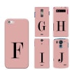スマホケース 全機種対応 デザイン 【イニシャルピンクF-J】 iPhone14 SE 第3世代 iPhone13 xperia 10 iv 1iv ace3 ace iii aquos sense6