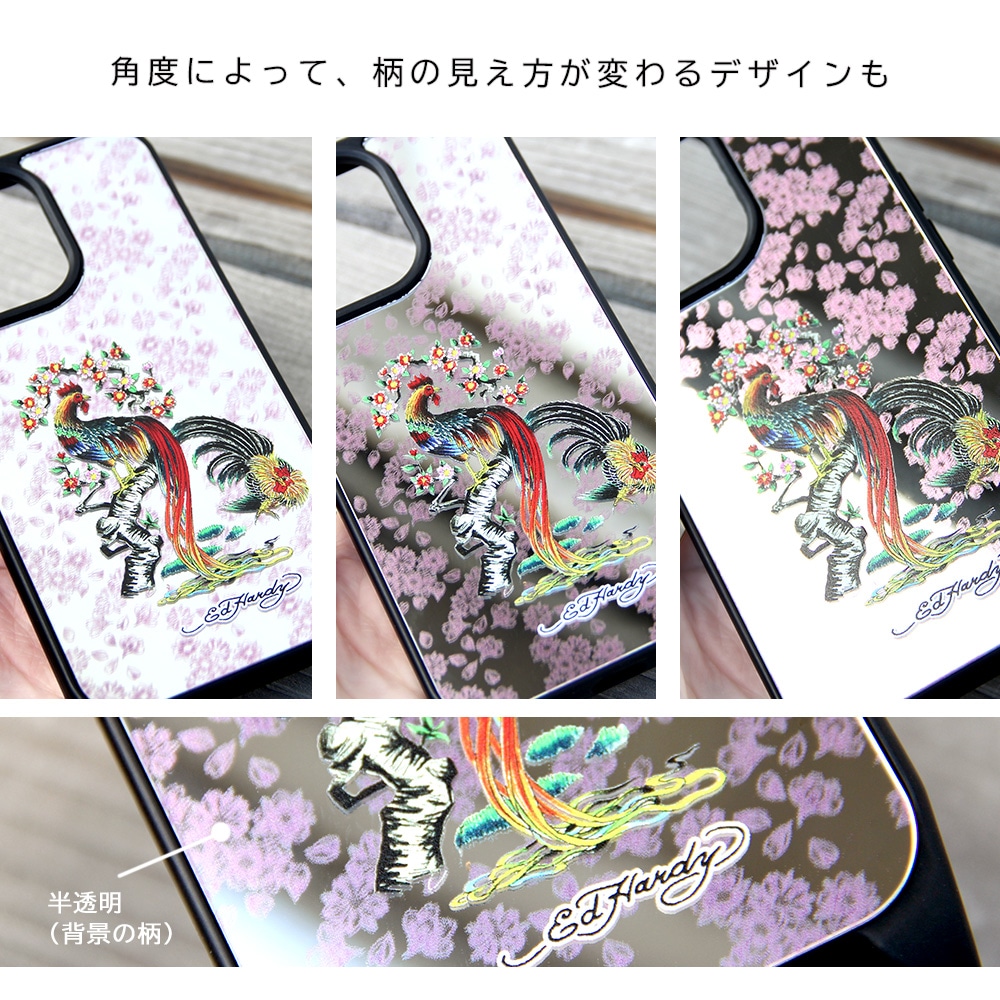 iPhone������ �ߥ顼 �� iPhone15 Pro iPhonexr iphone13 iphone12 �����ե���14 �ߥ顼������ ���С� �ǥ����� Ed Hardy ������� ���ɥϡ��ǥ���