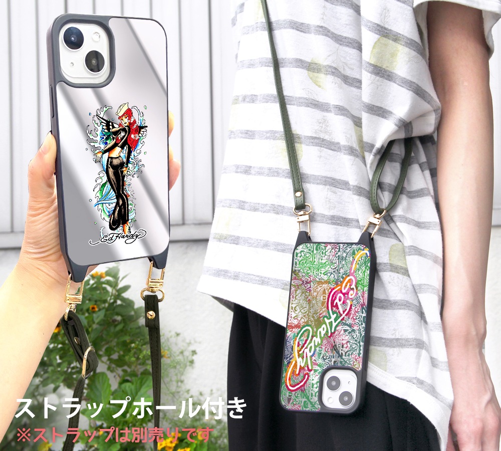 iPhone������ �ߥ顼 �� iPhone15 Pro iPhonexr iphone13 iphone12 �����ե���14 �ߥ顼������ ���С� �ǥ����� Ed Hardy ������� ���ɥϡ��ǥ���