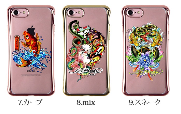 ED HARDY ɥϡǥ  ǥ iphone7 iPhone7plus Ѿ׷ TPU ꥢ   ȥåץۡ ׷ۼ ե С ե7 ץ饹 ץ Ʃ ꥢ