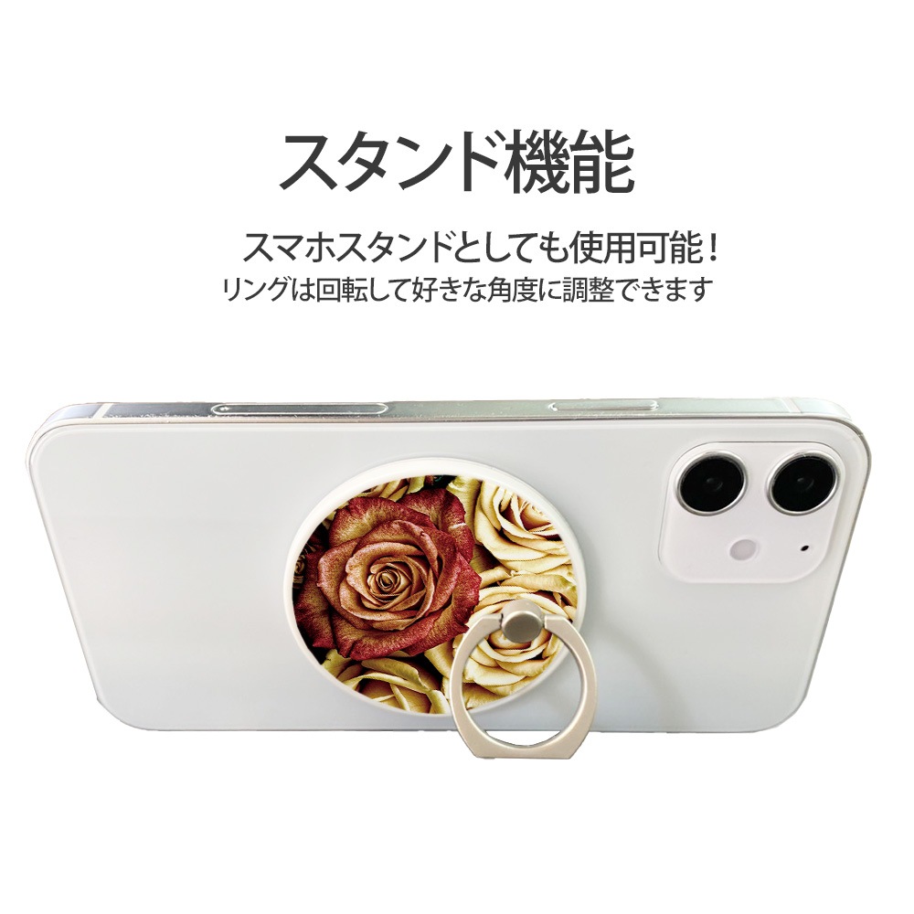 ���ޥۥ�� MagSafe�б� �᥿�����դ� ��ɻ� �Ҽ���� 180�� 360�� ��ž �ޥ������� magsafe �ǥ����� �֥ѥ����� ���� ��� �ۥ���� �� ���� ���� �ޥ��ͥå� iPhone15��� ���ꥢ �ҥʥ��� �Х� ������ �����٥� ��ޯ�� ��ͤ��襤�� ����