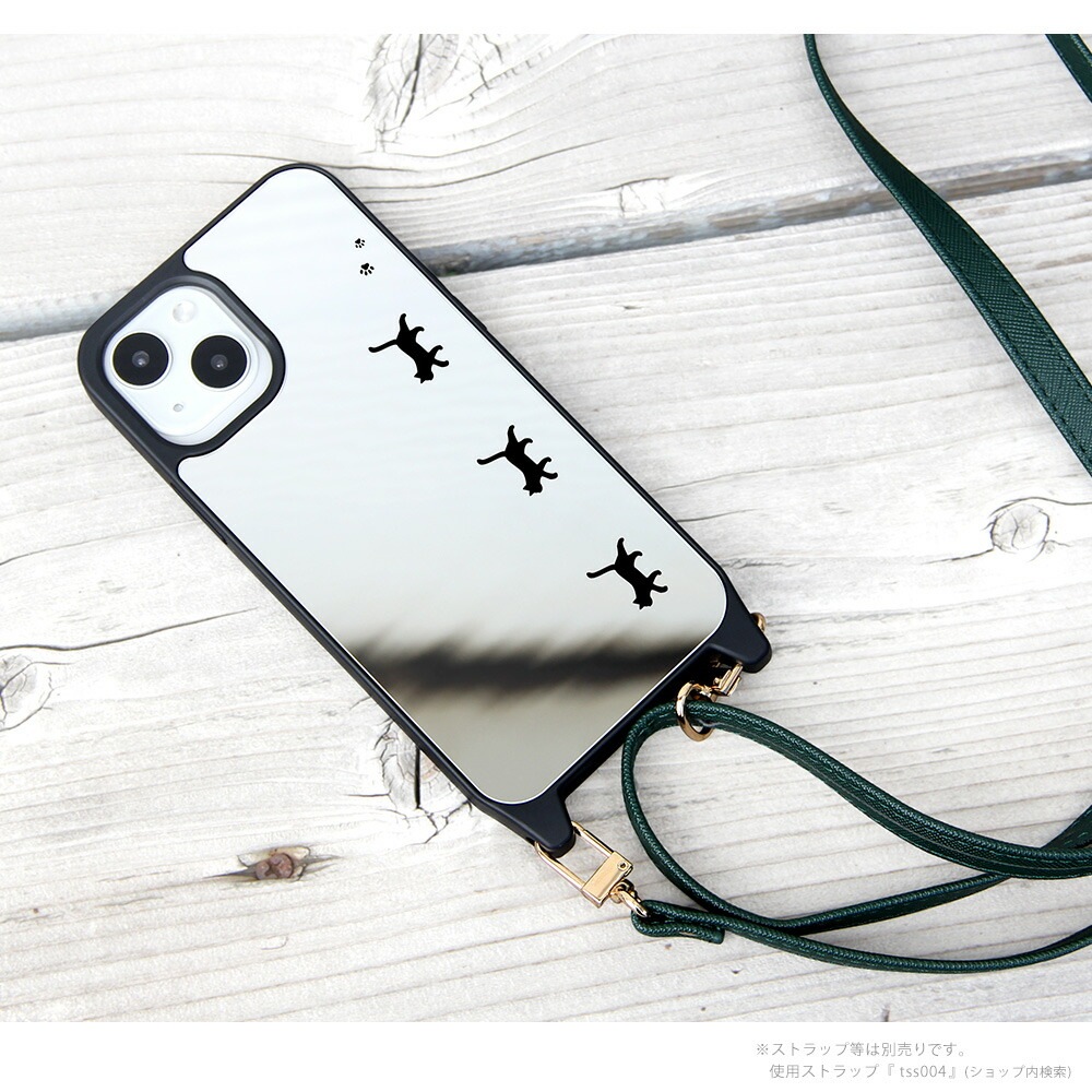 Iphone Tpuミラーケース ねことあしあと デザイン Mtp006