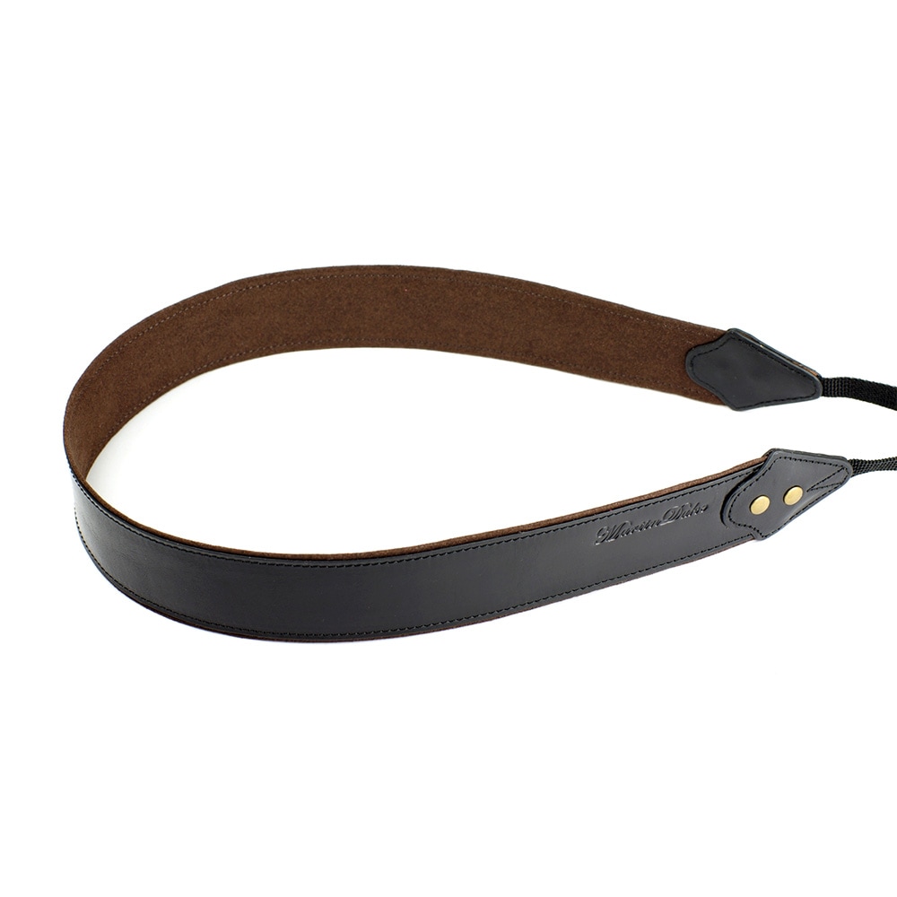 Martin Duke カメラネックストラップ SVEN Bon Bon Leather Neck Strap(W) Black DN01BK