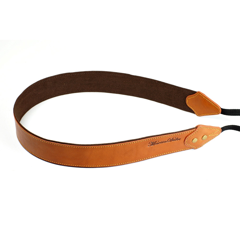 Martin Duke カメラネックストラップ SVEN Bon Bon Leather Neck Strap(W) Light Brown DN01LB