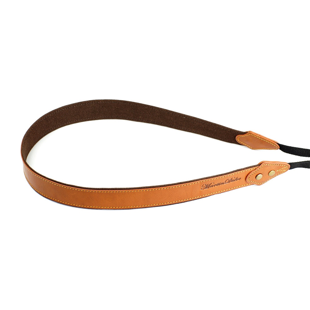 Martin Duke カメラネックストラップ SVEN Bon Bon Leather Neck Strap(N) Light Brown DN02LB