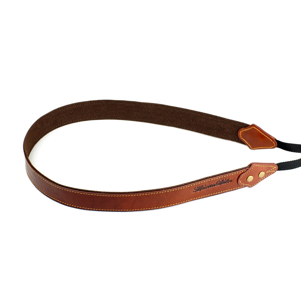 Martin Duke カメラネックストラップ SVEN Bon Bon Leather Neck Strap(N) Red Brown DN02RB