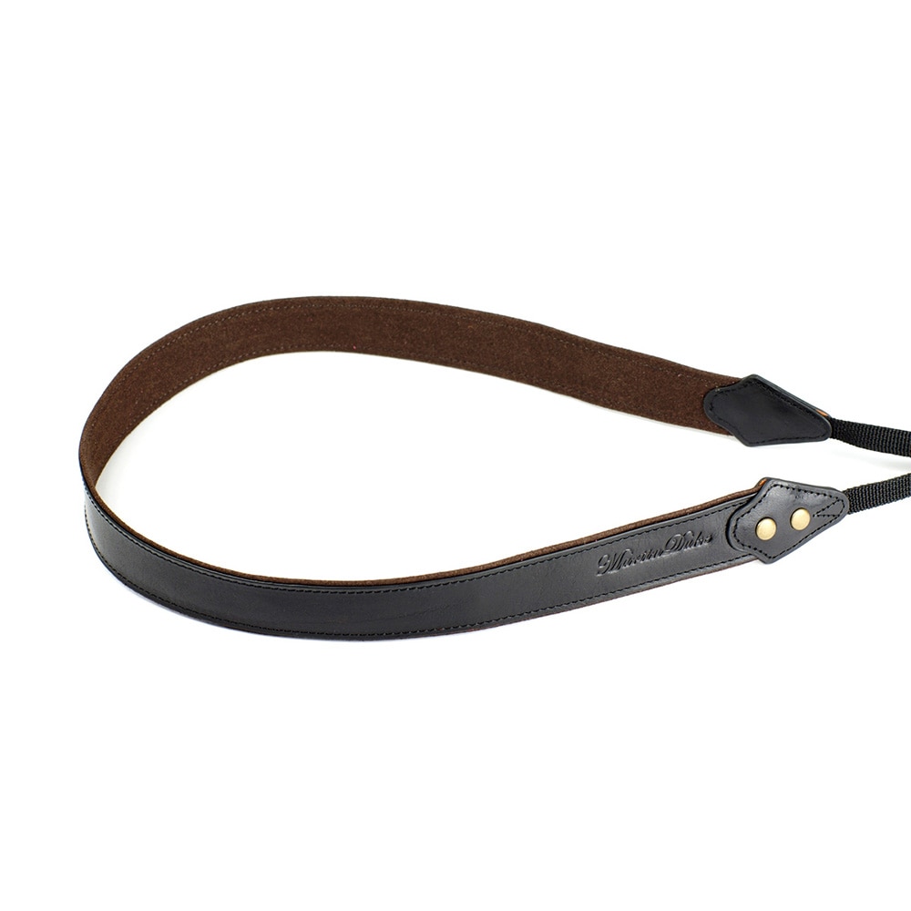 Martin Duke カメラネックストラップ SVEN Bon Bon Leather Neck Strap(N) Black DN02BK