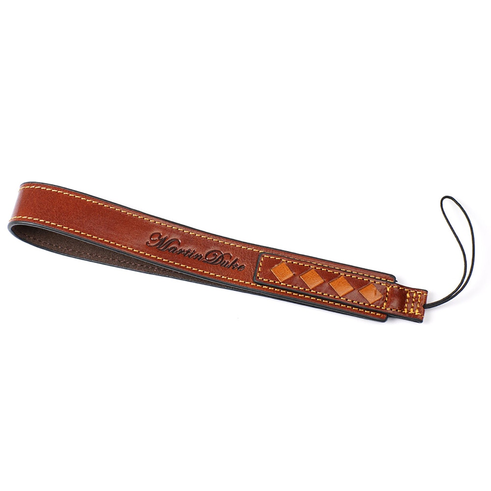Martin Duke ミラーレス＆コンパクトカメラ用ハンドストラップ SVEN Weave Leather Hand strap Red Brown DH11RB