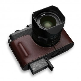 GARIZ Leica Q（Typ116）/Q-P用 本革カメラケース BL-LCQBR ブラウン|ボディージャケット・ハーフケース|カメラケース