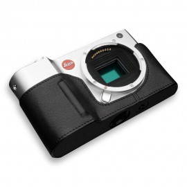 GARIZ Leica T/TL用 本革カメラケース BL-LCTBK ブラック|ボディージャケット・ハーフケース|カメラケース