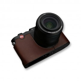 GARIZ Leica X（Typ113）/X-Vario用 本革カメラケース BL-LCXVBR ブラウン|ボディージャケット・ハーフケース|カメラケース