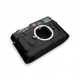 GARIZ Leica M7/M6用 本革カメラケース BL-LCMFMBK ブラック|ボディージャケット・ハーフケース|カメラケース