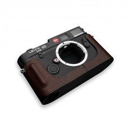 GARIZ Leica M7/M6用 本革カメラケース BL-LCMFMBR ブラウン|ボディージャケット・ハーフケース|カメラケース