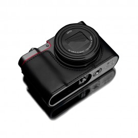 GARIZ Panasonic LUMIX DMC-TX1用 本革カメラケース XS-CHTX1BK ブラック|ボディージャケット・ハーフケース|カメラケース