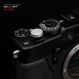 GARIZ ソフトレリーズボタン ネジ式 12mm シルバー XA-SBA2|レリーズ・シャッターボタン|カメラアクセサリー