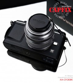 GARIZ OLYMPUS 37mm/40.5mm用 レンズキャップフィックス XA-CFOEBK ブラック|レンズキャップ落下防止カバー|カメラアクセサリー