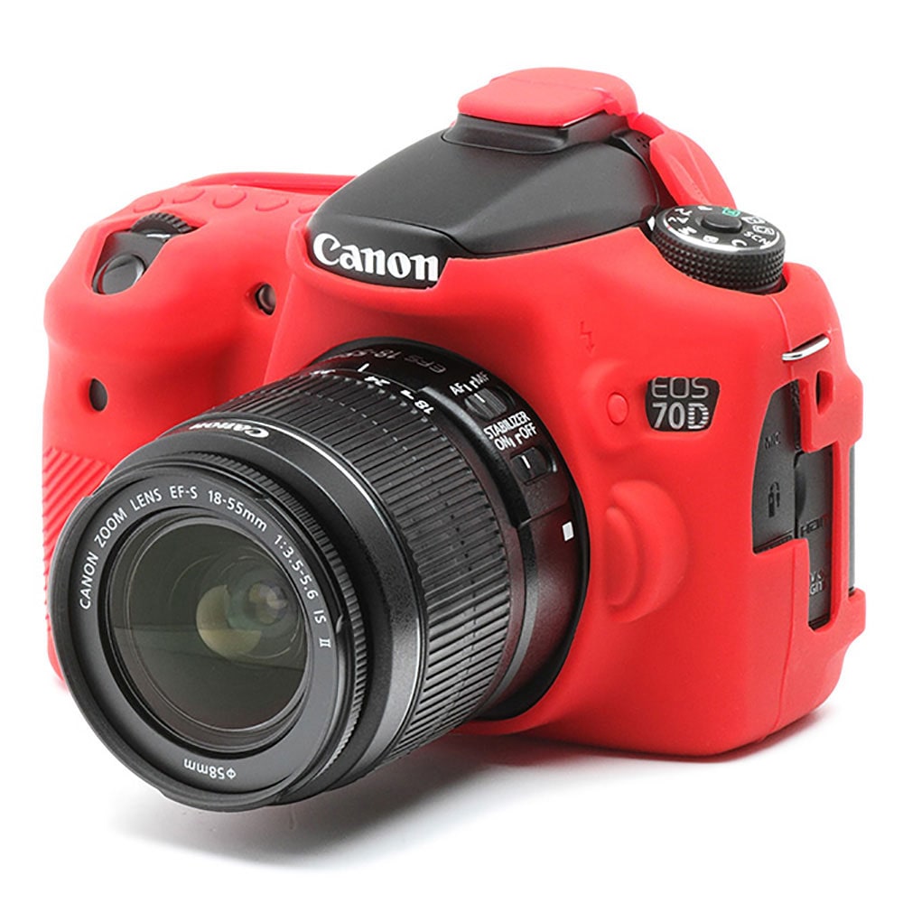 イージーカバー Canon EOS 70D 用 レッド